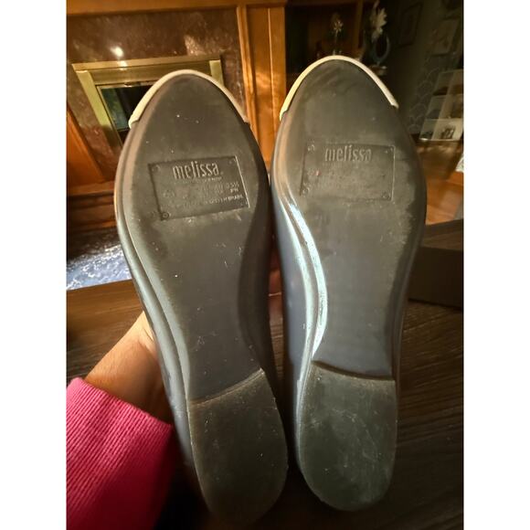 Melissa Doll V Ballet in Grey and Beige Flats Sz. 8 - Picture 3 of 9